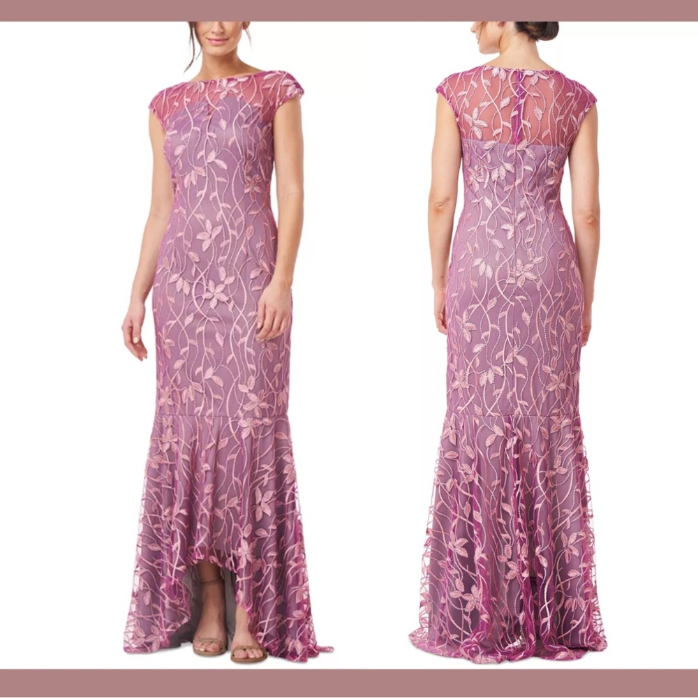 NWT JS Collections [ 12 ] April High-Low Evening Gown‎ in Pale Mauve
